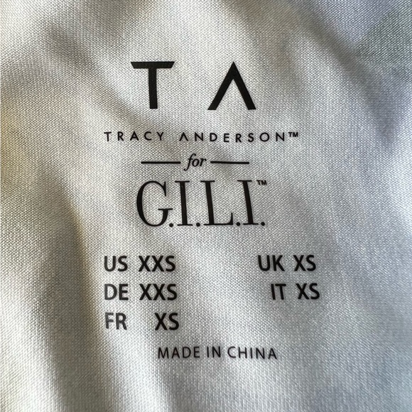 NWOT TA Tracy Anderson G.I.L.I. Zip Front Peplum Jacket Black Palm - Picture 6 of 11